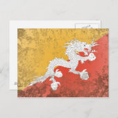 Bhutan Postkarte (Vorne/Hinten)