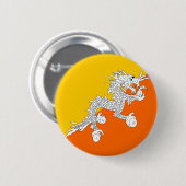 Bhutan-Qualitäts-Flagge Button (Vorne & Hinten)