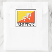 Bhutan Rechteckiger Aufkleber (Tasche)
