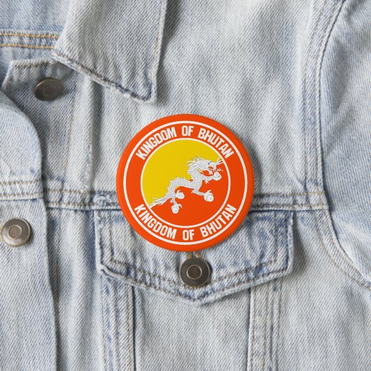 Bhutan Round Emblem Button (Beispiel)
