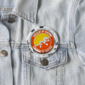 Bhutan Round Emblem Button (Beispiel)