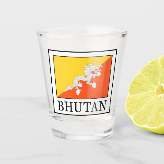 Bhutan Schnapsglas (Vorderseite)