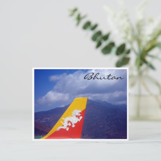 Bhutan-Schwanz Postkarte (Stehend Vorderseite)