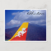 Bhutan-Schwanz Postkarte (Vorderseite)