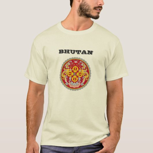 BHUTAN-Siegel-Shirt T-Shirt (Vorderseite)