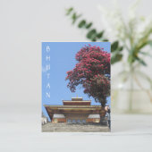 Bhutan-Tempelleben Postkarte (Stehend Vorderseite)