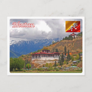 Bhutan - The Dzong im Parotal - Postkarte
