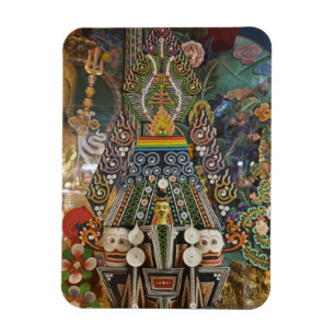 Bhutan. Von Mönchen hergestellte Zeremonialkuchen Magnet