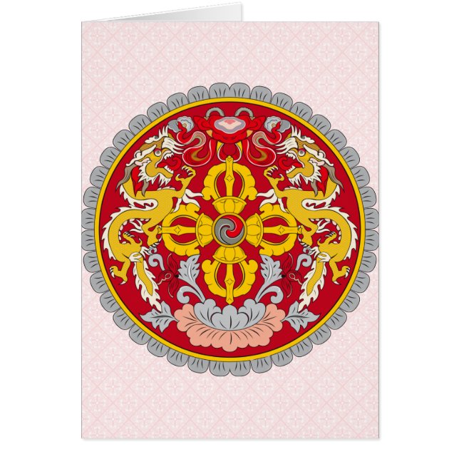 Bhutan-Wappen Detail (Vorne)