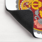 Bhutan-Wappen Mousepad (Ecke)