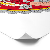 Bhutan-Wappen Poster (Ecke)
