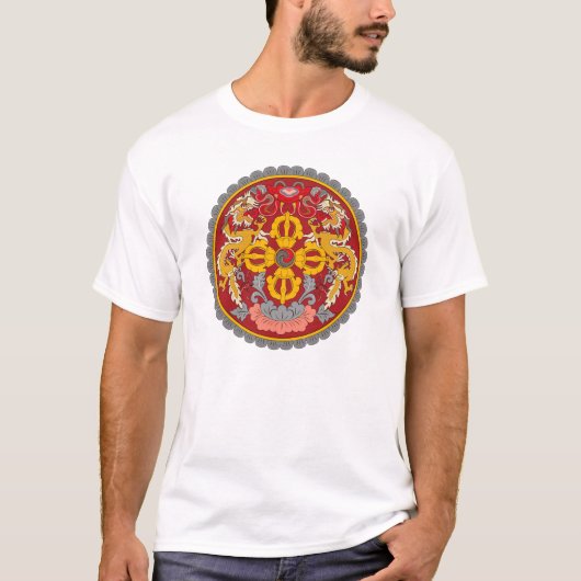 Bhutan-Wappen T - Shirt (Vorderseite)