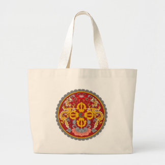 Bhutan-Wappen Taschen-Tasche Jumbo Stoffbeutel