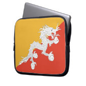 Bhutanese Flag Laptop Sleeve (Vorderseite Links)