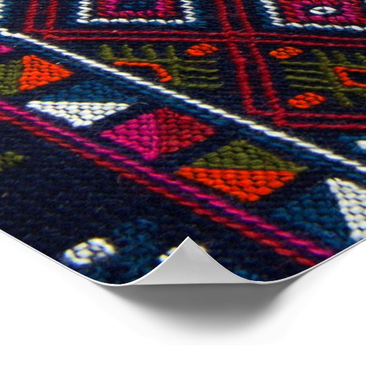 Bhutanese Rugs Poster (Ecke)