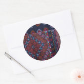 Bhutanese Rugs Runder Aufkleber (Umschlag)