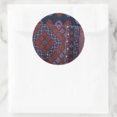 Bhutanese Rugs Runder Aufkleber (Tasche)