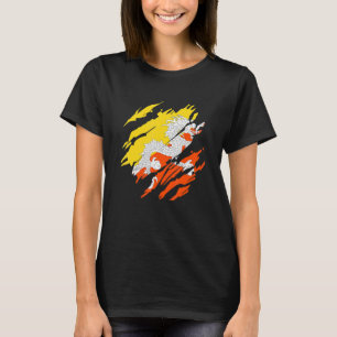 Bhutanesische Flagge Bhutan 2 T-Shirt