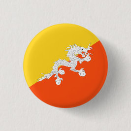 Bhutanesische Flagge, Flagge Bhutans Button
