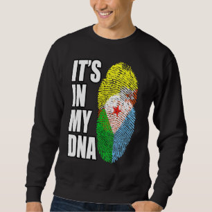 Bhutanesische und dschibutische DNA-Fahne Sweatshirt