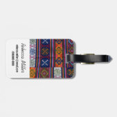 Bhutanesischer Textil Gepäckanhänger (Rückseite horizontal)
