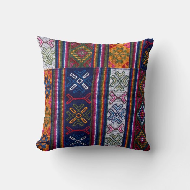 Bhutanesischer Textil Kissen (Vorderseite)