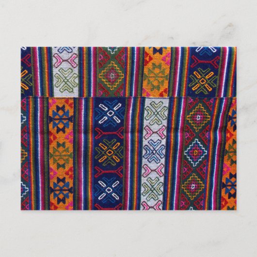 Bhutanesischer Textil Postkarte (Vorderseite)