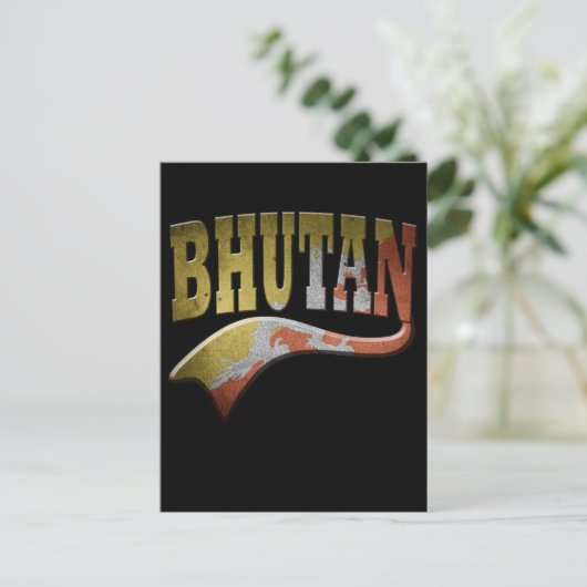 bhutanisch postkarte (Stehend Vorderseite)