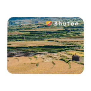Bhutanische Agrarlandschaft Magnet
