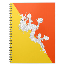 Bhutanische Flagge (Bhutan) (Donnerdrache) Notizblock