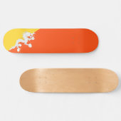 Bhutanische Flagge (Bhutan) (Donnerdrache) Skateboard (Horizontal)