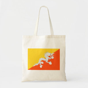 Bhutanische Flagge (Bhutan) (Donnerdrache) Tragetasche