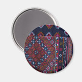 Bhutanische Teppiche Magnet (Vorderseite/Rückseite)
