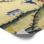 Bhutanisches Haus mit Bogengemälden - Bhutan Poster (Ecke)