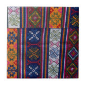 bhutanisches Textil Fliese (Vorderseite)