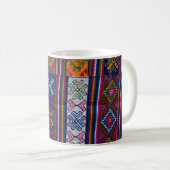bhutanisches Textil Kaffeetasse (VorderseiteRechts)