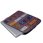 bhutanisches Textil Laptopschutzhülle (Vorne Knopf)