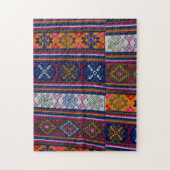 bhutanisches Textil Puzzle (Vertikal)