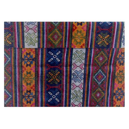 bhutanisches Textil Schneidebrett (Vorderseite)