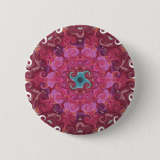 Bhuvaneshwari Yantra Mandala-Knopf Button (Vorderseite)