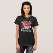 Bi And High Bisexual Rainbow Pride March Bisexuali T-Shirt (Vorne ganz)