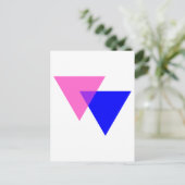 Bi Angles | Bisexual Pride Postkarte (Stehend Vorderseite)