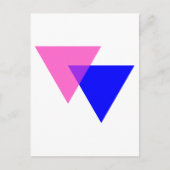 Bi Angles | Bisexual Pride Postkarte (Vorderseite)