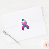 Bi Awareness Ribbon Round Sticker (Umschlag)