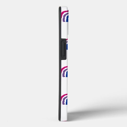 Bi Bisexual Pride Painted Crayon Rainbow Case-Mate iPhone Hülle (Rückseite / Rechts)