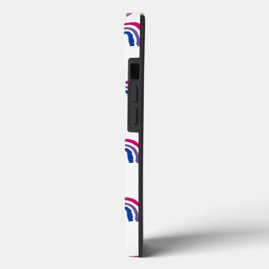 Bi Bisexual Pride Painted Crayon Rainbow Case-Mate iPhone Hülle (Rückseite / Links)