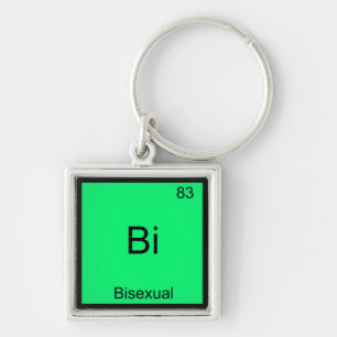 Bi - Bisexuell Chemie-Element-Symbol Lustig Schlüsselanhänger