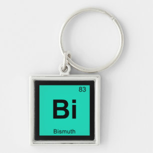 Bi - Bismut Chemie Periodensystem Symbol Schlüsselanhänger