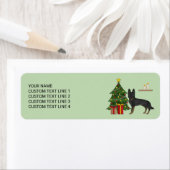 Bi-Black German Shepherd Weihnachtsbaum (Insitu)