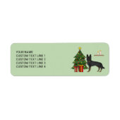 Bi-Black German Shepherd Weihnachtsbaum (Vorne)